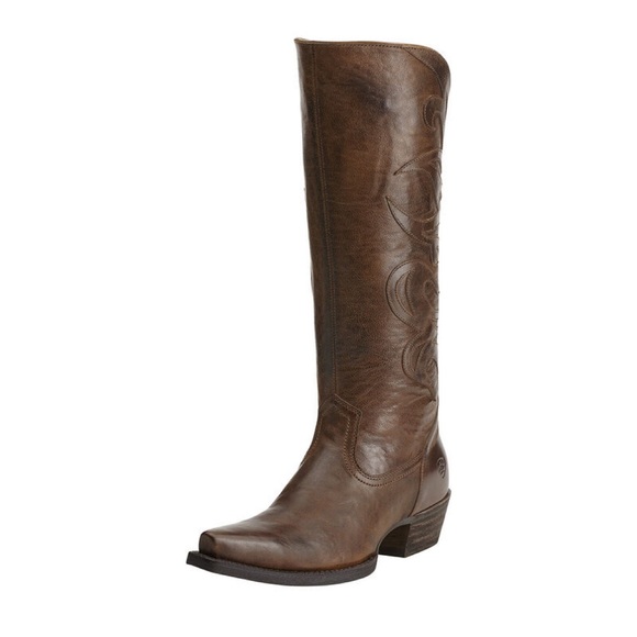 Ariat Shoes - Lyric Ariat Full Grain Leather Upper Brown Womens Boots